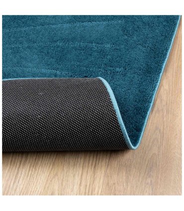 vidaXL Rug OVIEDO Short Pile Turquoise 240x240 cm — Size: 240 x 240 cm
