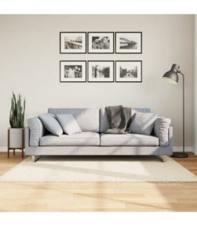 vidaXL Rug OVIEDO Short Pile Beige 120x120 cm — Size: 120 x 120 cm