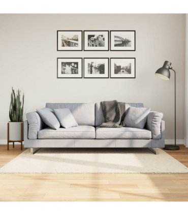 vidaXL Rug OVIEDO Short Pile Beige 120x120 cm — Size: 120 x 120 cm