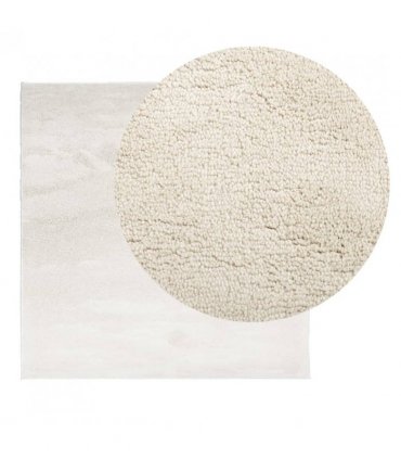 vidaXL Rug OVIEDO Short Pile Beige 120x120 cm — Size: 120 x 120 cm