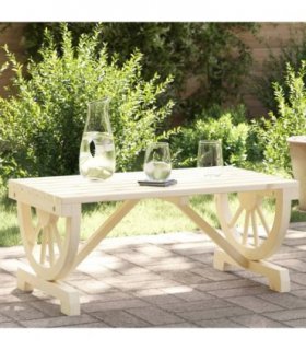vidaXL Garden Coffee Table 90x50x40 cm Solid Wood Fir — Colour: brown