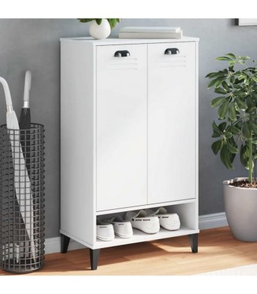 vidaXL Shoe Cabinet VIKEN White Engineered Wood