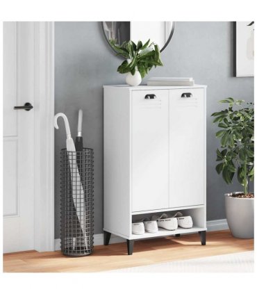 vidaXL Shoe Cabinet VIKEN White Engineered Wood