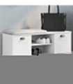 vidaXL Shoe Bench VIKEN White 106x35x45 cm Engineered Wood