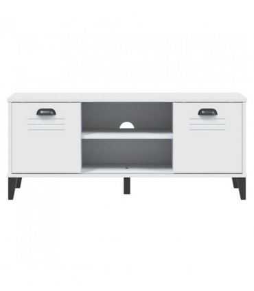 vidaXL Shoe Bench VIKEN White 106x35x45 cm Engineered Wood
