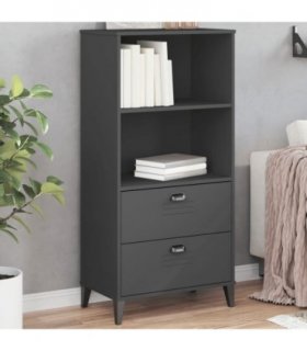 vidaXL Bookcase VIKEN Anthracite Grey 60x35x123 cm Engineered Wood