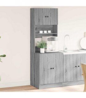 vidaXL Kitchen Cabinet Grey Sonoma 60x50x180 cm Engineered Wood