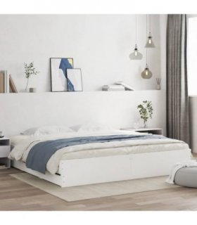 vidaXL Bed Frame with Drawers without Mattress White 180x200 cm Super King — Size: 180 x 200 cm