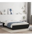 vidaXL Bed Frame with Drawers without Mattress Black 150x200 cm King Size — Size: 150 x 200 cm