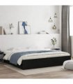 vidaXL Bed Frame with Drawers without Mattress Black 200x200 cm — Size: 200 x 200 cm