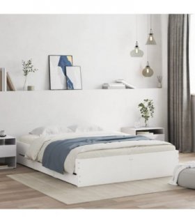 vidaXL Bed Frame with Drawers without Mattress White 140x200 cm — Size: 140 x 200 cm