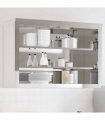 vidaXL Kitchen Wall Cabinet with Shelves Stainless Steel — Size: 110 x 40 x 75 cm