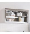 vidaXL Kitchen Wall Cabinet with Shelf Stainless Steel — Size: 92 x 40 x 46 cm