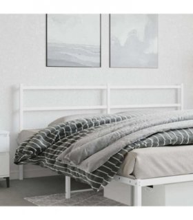 vidaXL Metal Replace Headboard White 180 cm — V0671977104
