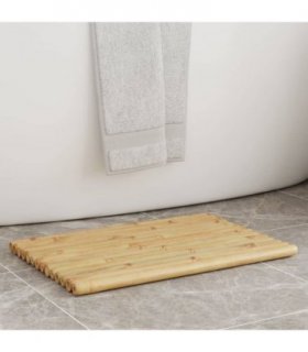 vidaXL Bath Mats 2 pcs 50x35 cm Bamboo — Size: 50 x 35 cm