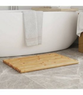 vidaXL Bath Mats 2 pcs 70x50 cm Bamboo — Size: 70 x 50 cm