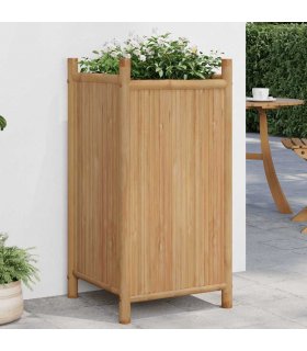 vidaXL Planter 40x40x80 cm Bamboo — Size: 40 x 40 x 80 cm