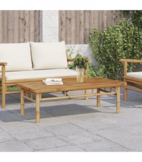 vidaXL Coffee Table 110x55x35 cm Bamboo — Size: 110 x 55 x 35 cm