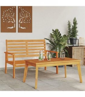 vidaXL Garden Set Solid Wood Acacia — Model: bench + table