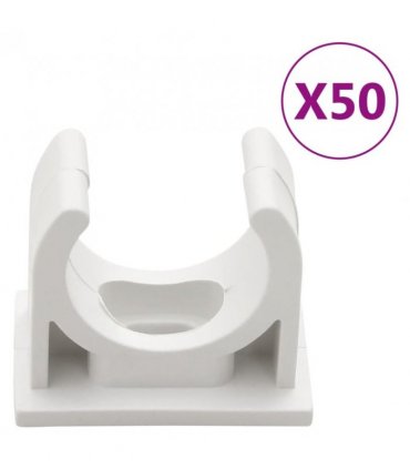 vidaXL Cable Trunkings with Clips Ø20 mm 30 m PVC