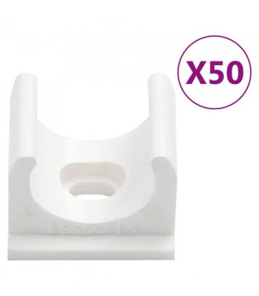 vidaXL Cable Trunkings with Clips Ø16 mm 30 m PVC