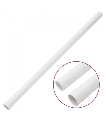 vidaXL Cable Trunkings with Clips Ø30 mm 10 m PVC