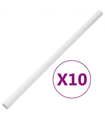 vidaXL Cable Trunkings Ø30 mm 10 m PVC — Model: without clips