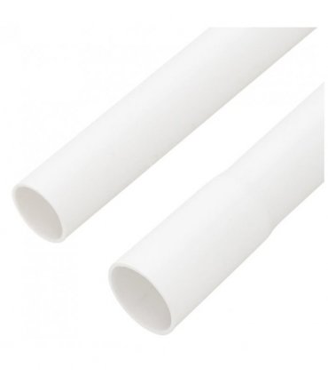 vidaXL Cable Trunkings Ø25 mm 10 m PVC — Model: without clips