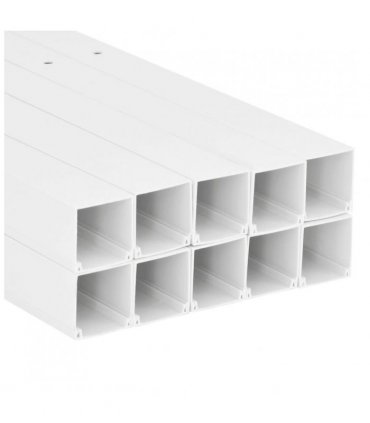 vidaXL Cable Trunking 150x50 mm 10 m PVC — Size: 150 x 50 mm 10 m, Model: screwable