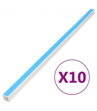 vidaXL Cable Trunking Self-Adhesive 15x10 mm 10 m PVC — Size: 15 x 10 mm 10 m