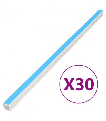 vidaXL Cable Trunking Self-Adhesive 20x10 mm 30 m PVC — Size: 20 x 10 mm 30m