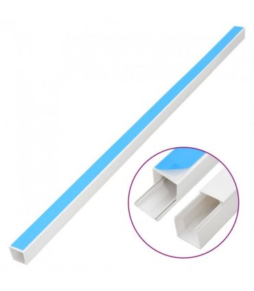 vidaXL Cable Trunking Self-Adhesive 20x10 mm 30 m PVC — Size: 20 x 10 mm 30m