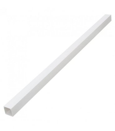vidaXL Cable Trunking 60x40 mm 10 m PVC — Size: 60 x 40 mm 10 m, Model: screwable