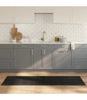vidaXL Rug Rectangular Black 60x200 cm Bamboo — Size: 60 x 200 cm