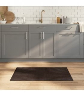 vidaXL Rug Rectangular Dark Brown 60x100 cm Bamboo — Size: 60 x 100 cm