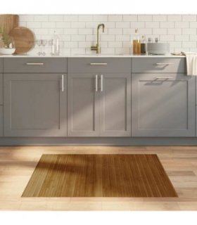 vidaXL Rug Rectangular Brown 80x100 cm Bamboo — Size: 80 x 100 cm