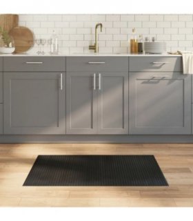 vidaXL Rug Rectangular Black 60x100 cm Bamboo — Size: 60 x 100 cm