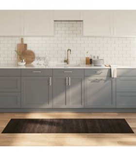 vidaXL Rug Rectangular Dark Brown 60x200 cm Bamboo — Size: 60 x 200 cm