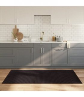vidaXL Rug Rectangular Dark Brown100x200 cm Bamboo — Size: 100 x 200 cm