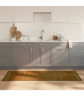 vidaXL Rug Rectangular Brown70x200 cm Bamboo — Size: 70 x 200 cm