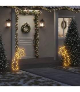 vidaXL Christmas Light Decoration with Spikes Meteor 115 LEDs 89 cm — Model: without tinsel