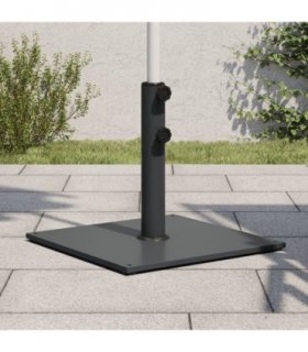 vidaXL Parasol Base for Ø32/38/48 mm Poles 17 kg Square — Colour: dark grey