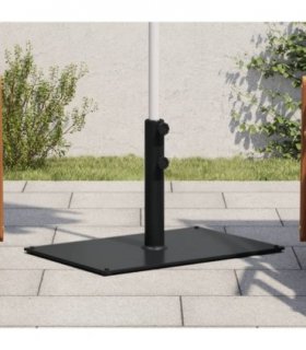 vidaXL Parasol Base for Ø32/38/48 mm Poles 15 kg Rectangular — Colour: dark grey