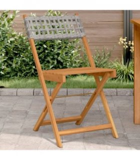 vidaXL Bistro Chair | Set of 2 | Grey