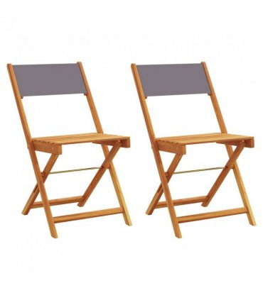 vidaXL Bistro Chair | Set of 2 | Anthracite