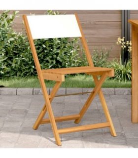 vidaXL Bistro Chair | Set of 2 | Cream white