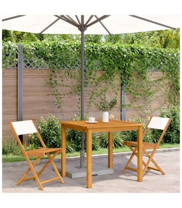 vidaXL Bistro Chair | Set of 2 | Cream white