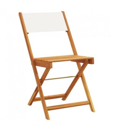 vidaXL Bistro Chair | Set of 2 | Cream white
