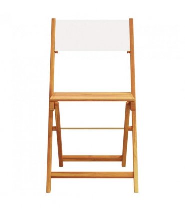 vidaXL Bistro Chair | Set of 2 | Cream white