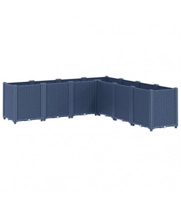 vidaXL Garden Planter Blue Grey 160x160x53 cm PP — Size: 160 x 160 x 53 cm